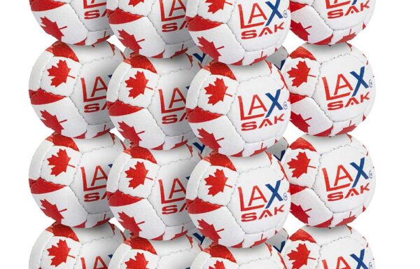 Canada Flag Lax Sak Dozen Pack