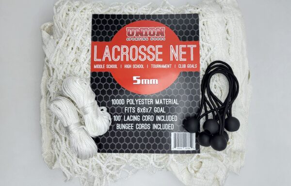 White 5MM 6X6 Lacrosse Net 1000D