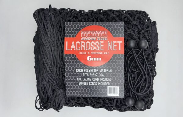 Black 6MM 6X6 Lacrosse Net 1000D