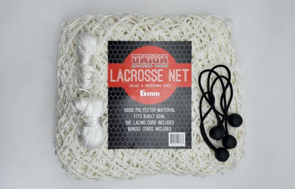 White 6MM 6X6 Lacrosse Net 1000D