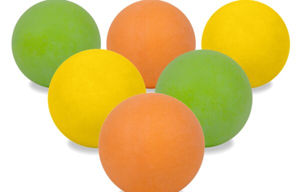 Multicolor Soft Foam Lacrosse Balls (Orange, Yellow, Green)